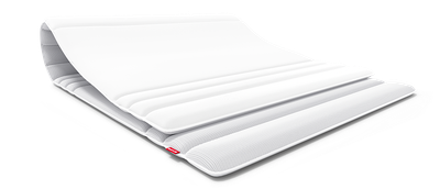 De BODYGUARD®-topmatras dubbelgevouwen.